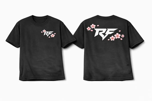 Black “Cherry Blossom” T-Shirt