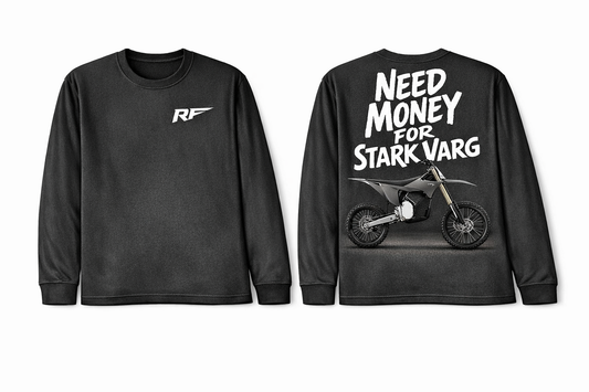 Black “Need Money For Stark” Long Sleeve-Shirt